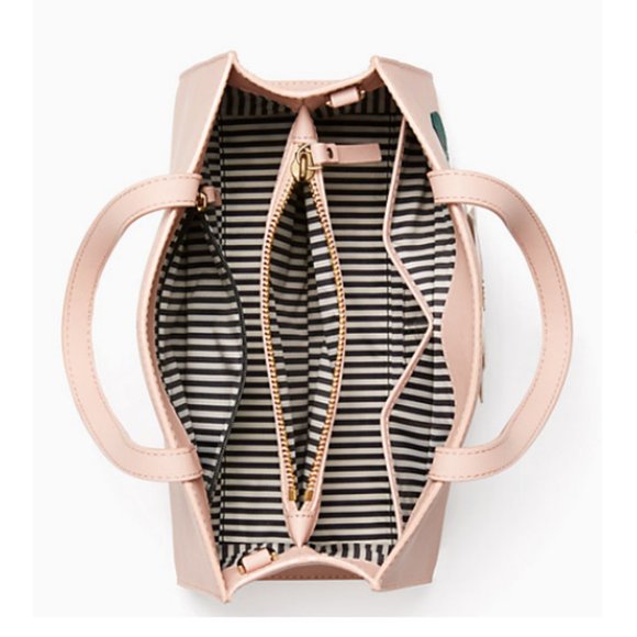 kate spade pink swamped magnolia sam satchel purse crossbody bag nwot - Picture 4 of 16